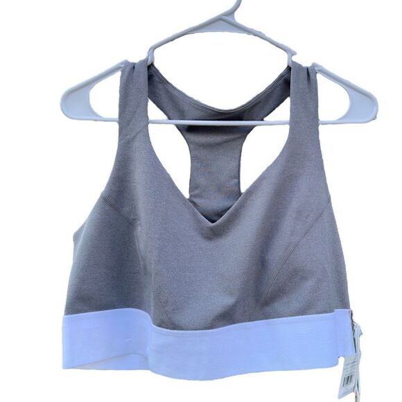 NWT Good American heather grey core racer bra size 6 or US women’s size 3xl - Picture 1 of 9